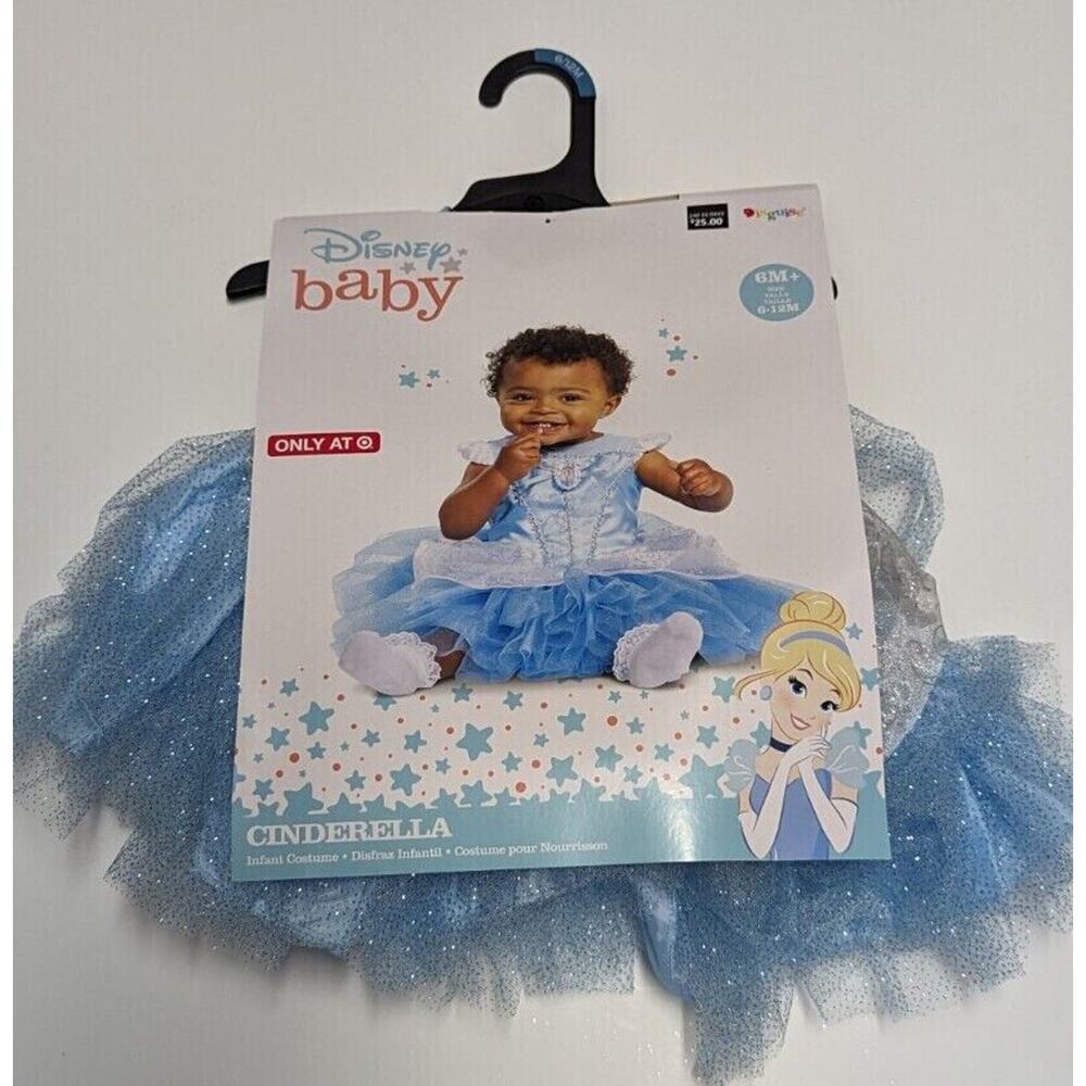Disney Baby Cinderella Halloween Dress Up Infant Costume Disguise Size 6+ Month